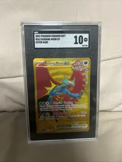 Gem Mint 10 SGC! Pokemon TCG Roaring Moon Paradox Rift 262/182 Holo Hyper Rare! - Image 1