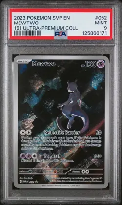 2023 Pokemon SV Black Star Promo Mewtwo #052 151 Ultra-Premium Coll PSA 9 MINT - Image 1