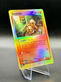 Growlithe 65/100 Reverse Holo Pokemon EX Sandstorm 2003 Vintage LP/NM - Image 1