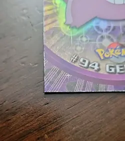 MP! RAINBOW Holo Foil Topps Pokemon #94 Gengar Blue Label Series 2 TV Animation - Image 2
