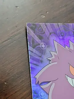 MP! RAINBOW Holo Foil Topps Pokemon #94 Gengar Blue Label Series 2 TV Animation - Image 4