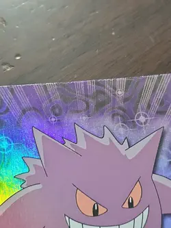 MP! RAINBOW Holo Foil Topps Pokemon #94 Gengar Blue Label Series 2 TV Animation - Image 5