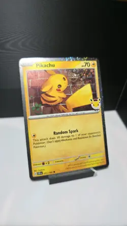 Pikachu TEF 051/162 Pokemon Day 2026 Promo Stamped plus Coin - Image 3