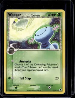 Wooper 71/101 (Delta Species) Dragon Frontiers Regular 2006 (NM) / Pokemon TCG - Image 1