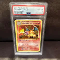 2016 Pokemon XY Evolutions Charizard Holo #11/108 PSA 8 - Image 1