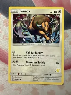 Tauros - (#14 Pikachu Stamped) Promo Battle Academy 164/236 NM English Pokemon C - Image 1