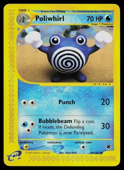 Pokemon Card - Poliwhirl Expedition 89/165 Uncommon - Image 1