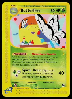 Pokemon Card - Butterfree Expedition 38/165 Rare Non-Holo - Image 1