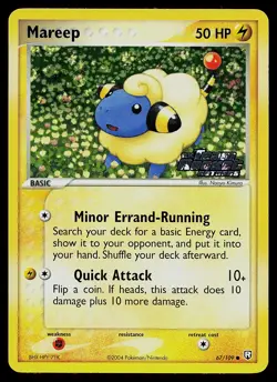 Pokemon Card - Mareep Team Rocket Returns 67/109 Common Reverse Holo Stamped - Image 1