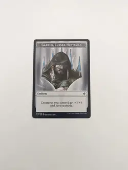 Emblem - Garruk, Cursed Huntsman Throne of Eldraine Regular NM MTG *1* - Image 1