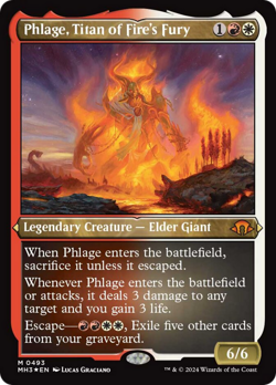 Phlage, Titan of Fire's Fury (Foil Etched) [Modern Horizons 3] Foil Near Mint - Image 1
