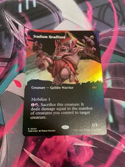 MTG - STADIUM HEADLINER - RARE - TDM - NM - BORDERLESS - FOIL - Image 1