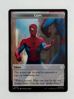 Magic The Gathering Copy/Human Citizen 2-sided 1/4 Marvel's Spider-Man - Image 1