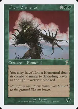 Thorn Elemental [Seventh Edition] Magic MTG - Image 1