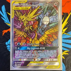 Pokemon Moltres & Zapdos & Articuno GX SM210 SM TAG TEAM Promo Holo Basic HP 300 - Image 1