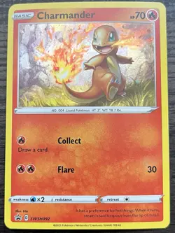 Charmander SWSH092 Pokemon TCG Sword & Shield Promo Holo MINT NM - Image 1