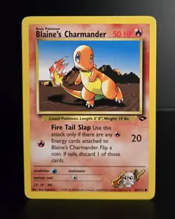 Pokemon TCG - BLAINE'S CHARMANDER - 60/132 - GYM CHALLENGE (2000) - WOTC - LP/NM - Image 1