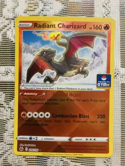 Pokemon TCG Asia Exclusive GYM Stamped Radiant Charizard 020/159. NM. - Image 1