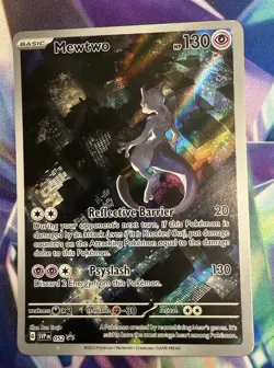 Pokemon TCG Scarlet & Violet Black Star Promo Mewtwo 052 Holofoil Near Mint - Image 1