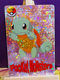 POKEMON POCKET MONSTERS VENDING PRISM STICKER 1156 SQUIRTLE - Image 1
