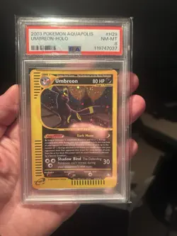 2003 Pokemon Umbreon Holo Foil Aquapolis H29/32 PSA 8 NM-MT - Image 1