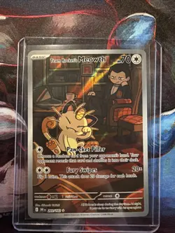 Team Rocket's Meowth 203/182 (NM) - SV10: Destined Rivals - Pokemon TCG - Image 1