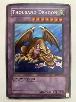 Yu-Gi-Oh Thousand Dragon Metal Raiders MRD-143 Unlimited Secret Rare DMG - Image 1