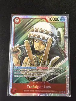 One Piece TCG English OP14-009 Trafalgar Law SR Foil NM/M Rare - Image 1
