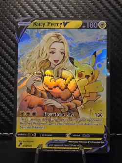 Katy Perry Anime Pokemon Full art trainer Waifu Sexy Doujin ACG DIY Art card - Image 1