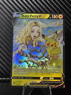 Katy Perry Anime Pokemon Full art trainer Waifu Sexy Doujin ACG DIY Art card - Image 3