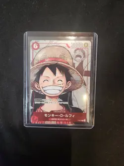 Monkey D Luffy P-001 Parallel Promo 25th Anniversary ONE PIECE Card Japanese NM - Image 1