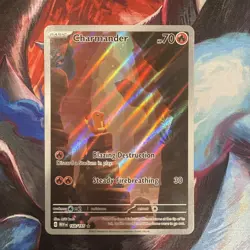 Pokemon TCG Scarlet & Violet Charmander Holo Card 168/165 NM/Mint Condition - Image 1