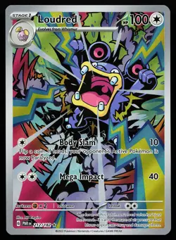 Loudred 212/182 Holo Illustration Rare Paradox Rift Pokemon Card - Image 1