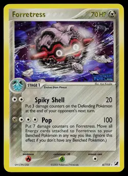 Pokemon Card - Forretress Unseen Forces 6/115 Reverse Holo Stamped - Image 1