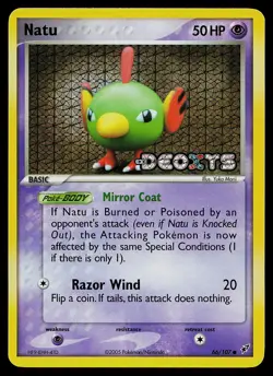 Pokemon Card - Natu Deoxys 66/107 Common Reverse Holo Stamped - Image 1