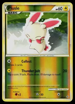 Pokemon Card - Plusle Unleashed 36/95 Uncommon Reverse Holo - Image 1