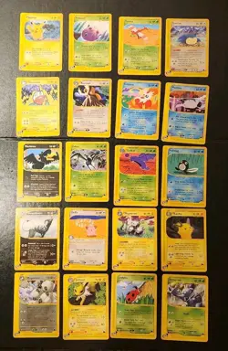 Pokemon Card Lot : SKYRIDGE commons 20 Card Lot. Pikachu, Snorlax, Jolteon, See - Image 1
