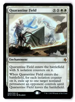 Quarantine Field NM* FOIL Battle For Zendikar ENGLISH 043/274 mtg -UnltdCards - Image 1