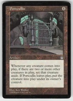 MTG Stronghold # Portcullis Lightly played tcg - Image 1