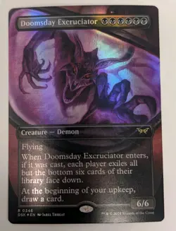 Doomsday Excruciator (Borderless) Duskmourn: House of Horror Foil - MTG RARE - Image 1