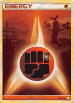 Pokemon Fighting Energy 120/123 HeartGold SoulSilver HGSS Sudowoodo Silhouette - Image 2