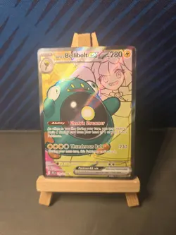 Pokemon TCG Iono's Bellibolt EX Journey Together Ultra Rare Holo Card 183/159 - Image 1