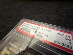 Pokemon Pikachu EX Red & Blue Coll. Black Star Full Art XY Promo XY124 | PSA 7 - Image 3