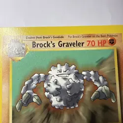 Pokemon Card - Brock's Graveler Gym Heroes 40/132 Uncommon 1st Edition - Image 3