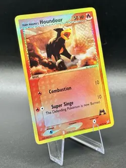 Team Magma’s Houndour 62/95 Reverse Holo Pokemon EX Team Magma vs Team Aqua LP - Image 1
