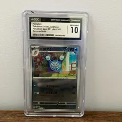 CGC 10 Poliwhirl Reverse Holo Japanese Pokemon 151 #061/165 Gem Mint - Image 2
