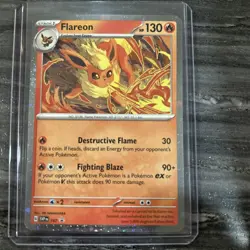 Pokemon Scarlet & Violet Black Star Promo - Flareon SVP 167 Cosmos Holo - Image 1