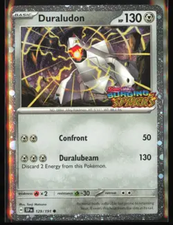Duraludon (Cosmos Holo) 129/191 SV08: Surging Sparks Stamped - Pokemon TCG - NM - Image 1