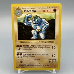 Machoke 34/102 - Base Set (Shadowless) - Uncommon - Pokemon TCG - Image 2