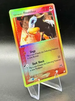 Team Magma's Houndour 35/95 Reverse Holo Pokemon EX Team Magma vs Team Aqua NM - Image 1